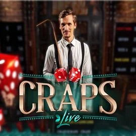 Live Craps online game logo by Evolution on 711-casino-be.com