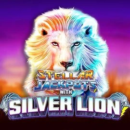 Official Jackpots logo: Stellar Jackpots with Silver Lion by Lightning Box Game at 711 Casino