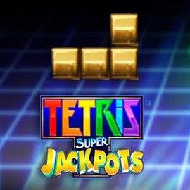 Tetris Super Jackpots slot visual from WMS available on 711-casino-be.com